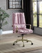 Tinzud - Office Chair - Pink Top Grain Leather