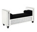 Noralie - Bench - Mirrored & Faux Diamonds - 28"