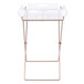 Cercie - Tray Table - Clear Acrylic & Copper