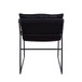 Luberzo - Accent Chair - Distress Espresso Top Grain Leather & Matt Iron