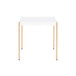Otrac - End Table - White & Gold Finish