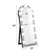 Noralie - 63" Accent Floor Mirror - Mirrored & Faux Diamonds