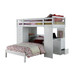 Freya - Twin Loft Bed With Storage - White