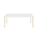 Otrac - Coffee Table - White & Gold Finish
