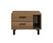 Trolgar - Accent Table - Brown Oak & Black Finish