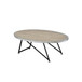 Allis - Coffee Table - Weathered Gray Oak & Metal