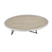 Allis - Coffee Table - Weathered Gray Oak & Metal