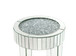 Noralie - 16" Round End Table - Mirrored & Faux Diamonds