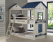 Star Gaze Bunkbed Twin over Twin Size in Light Gray and Blue Finish
Donco Kids, 1580-TTLGB