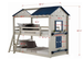 Star Gaze Tent Bunkbed Twin over Twin Size in Light Gray and Blue Finish
Donco-1580-TTLGB_1575-TB