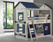 Star Gaze Tent Bunkbed Twin over Twin Size in Light Gray and Blue Finish
Donco-1580-TTLGB_1575-TB