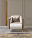 Leina Ivory-Coffee Velvet Chair NVF-LEINA-IC-C