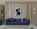 Santana Velvet Sofa NVF-SANTANA-NAVY-S