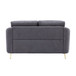 Yuina - Loveseat - Gray Linen