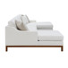 Valiant - Sectional Sofa With 4 Pillows - Ivory Chenille