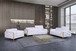Sofa and Loveseat Set Daniel Leather by Global United Furniture U955G