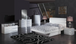 Wynn White Bedroom Set - Bed & Dresser & Mirror & Nightstand, SET-WYNN WHITE