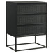 Alcoa - 3-Drawer Accent Cabinet - Black