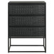 Alcoa - 3-Drawer Accent Cabinet - Black