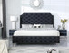 LEILAH BLACK BED FRAME AND MATTRESS SET BM-PK-LEILAH-BLK by Kassa Mall