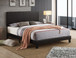 YATES BLACK BED FRAME AND MATTRESS SET 5281PU-Q/Pastel-Q by KM Home