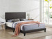 ALAIA BROWN BED FRAME AND MATTRESS SET HH-750-PU-Q/Pastel-Q by KM Home