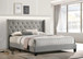 ARI SMOKE GRAY BED FRAME AND MATTRESS SET HH-750-Gray-Q/Pastel-Q by KM Home