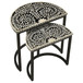 Zakiya - 2 Piece Demilune Nesting Table - Black And White