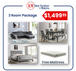 YAZMIN 3 ROOM PACKAGES RM-PK-YAZMIN by KM Home