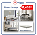 RUTH 3 ROOM PACKAGE WITH FREE MATTRESS