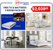 Marcus 3 Room Packages with Free TV and Mattress RM-PK-TV-MARCUS by KM Home