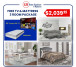 Martina 3 Room Packages with Free TV and Mattress RM-PK-TV-Martina by KM Home