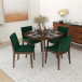 Aliana  Dining Set - 4 Virginia Green Chairs (Walnut) | KM Home Furniture and Mattress Store | TX | Best Furniture stores in Houston