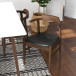 Alpine Large Dining Set - 4 Black Leather Sterling Chairs | KM Home Furniture and Mattress Store | TX | Best Furniture stores in Houston