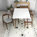 Adira Small White Top Dining Set - 4 Zola Gray Chairs | KM Home Furniture and Mattress Store | TX | Best Furniture stores in Houston