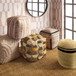 Ember - Woven Pouf - Cream / Natural