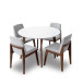 Aliana Dining set with  Light Gray Chairs  | KM Home Furniture and Mattress Store | Houston TX | Best Furniture stores in Houston