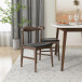 Dining Set Alpine White top Table - 4 Winston Black Leather Chairs | Best Furniture stores in Houston