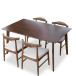 Abbott Dining Set - 4 Winston Chairs Large | KM Home Furniture and Mattress Store | TX | Best Furniture stores in Houston