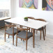 Adira Large  Dining Table White | KM Home Furniture and Mattress Store | Houston TX | Best Furniture stores in Houston