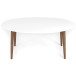 Rixos Oval Dining Table White Top | KM Home Furniture and Mattress Store | Houston TX | Best Furniture stores in Houston