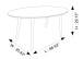 Rixos Oval Dining Table White Top | KM Home Furniture and Mattress Store | Houston TX | Best Furniture stores in Houston