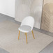 Vanessa Beige Boucle Dining Chair | KM Home Furniture and Mattress Store | Houston TX | Best Furniture stores in Houston