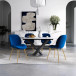 Lucy Dining Chair - Blue Velvet  | KM Home Furniture and Mattress Store | Houston TX | Best Furniture stores in Houston