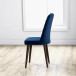 Evette Mid Century Modern Dining Chair - Navy Blue  | KM Home Furniture and Mattress Store |  TX | Best Furniture stores in Houston