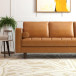 Tessa  Modern  Sofa -Tan Leather | KM Home Furniture and Mattress Store | Houston TX | Best Furniture stores in Houston