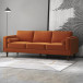 Fordham Sofa - Burnt Orange Velvet | KM Home Furniture and Mattress Store | Houston TX | Best Furniture stores in Houston