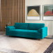 Daphne Sofa - Teal Velvet  | KM Home Furniture and Mattress Store | Top Texas Furniture | Best Furniture stores in Houston