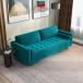 Daphne Sofa - Teal Velvet  | KM Home Furniture and Mattress Store | Top Texas Furniture | Best Furniture stores in Houston