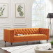 Houston Modern Sofa - Burnt Orange Velvet | KM Home Furniture and Mattress Store | TX | Best Furniture stores in Houston